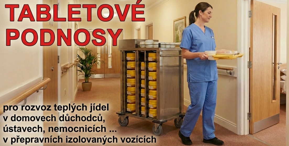 tabletové podnosy na jídlo